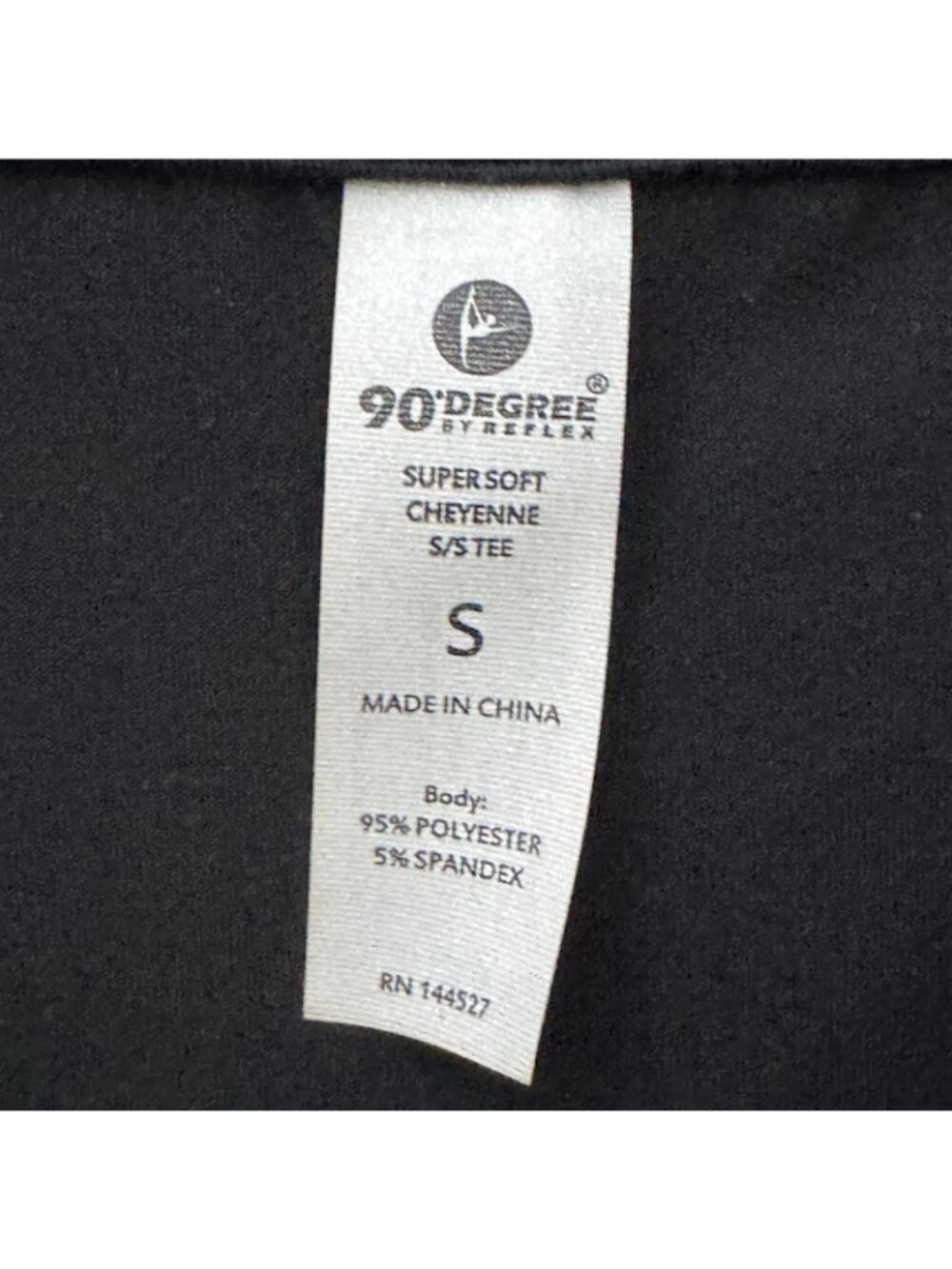 90 Degree by Reflex Cheyenne Tee Women S Black Super Soft Activewear NWT - Picture 7 of 9